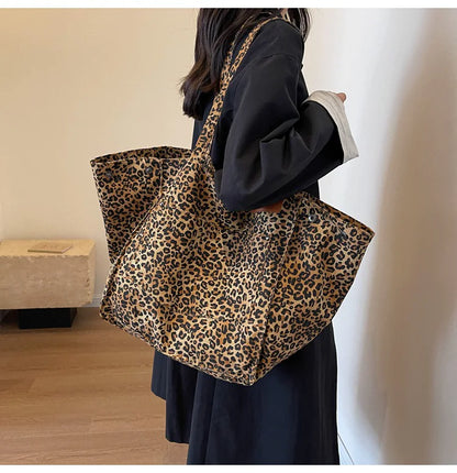 Wild Chic Leopard Print Shoulder Bag