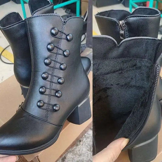 VivaLuxe Heated Ankle Boots