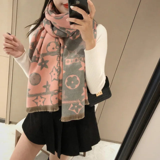 Luxury Touch Thick Cashmere Shawl Scarf