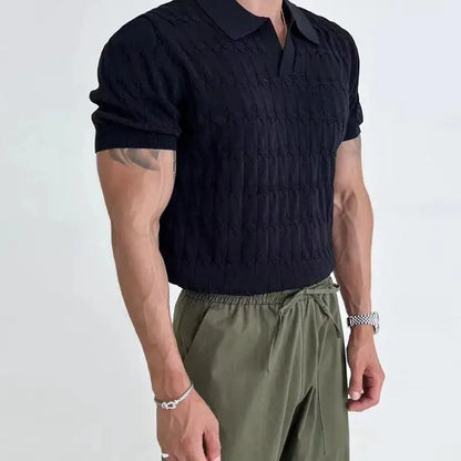 Luxe Textured Polo Shirt