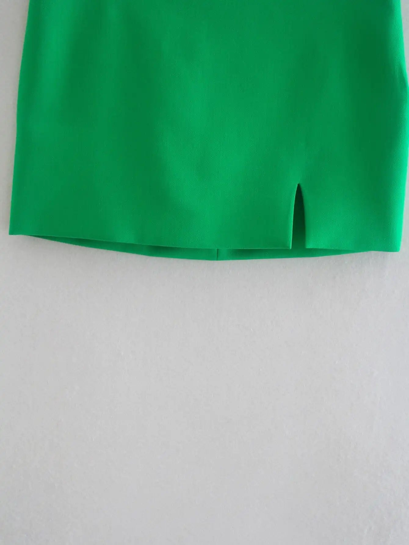 Valencia Green Straight Blazer Skirt