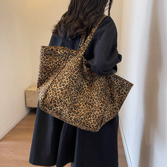 Wild Chic Leopard Print Shoulder Bag