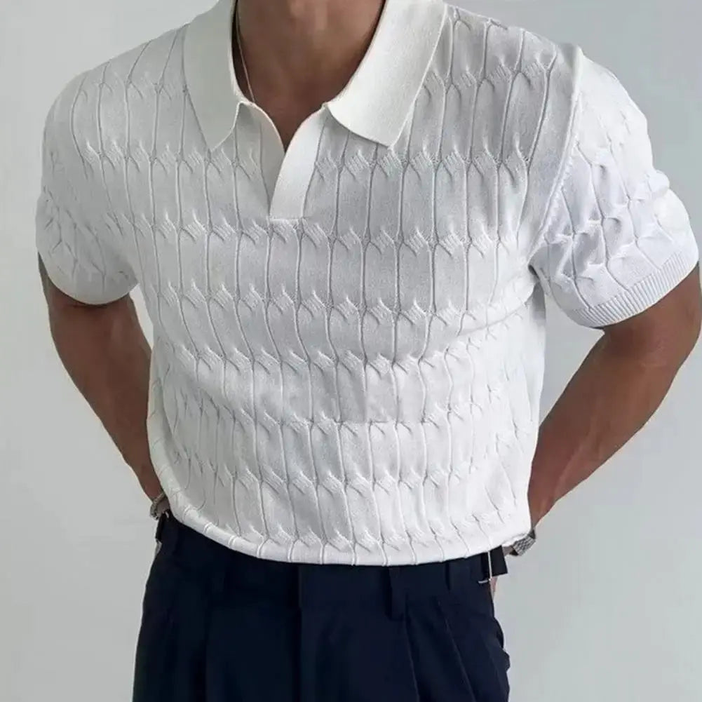 Luxe Textured Polo Shirt