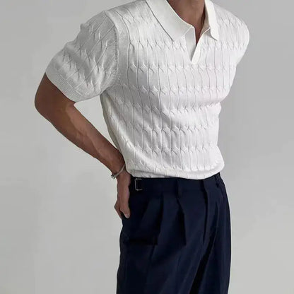 Luxe Textured Polo Shirt