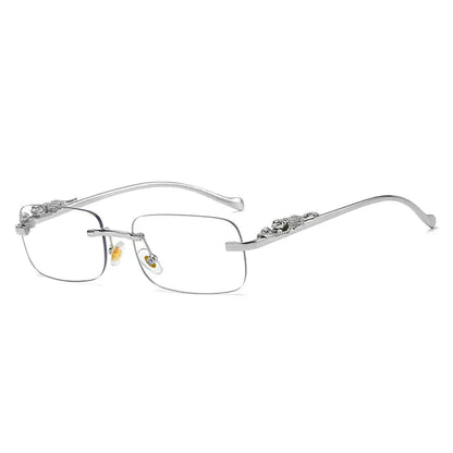 Sleek Vision Rimless Square Sunglasses