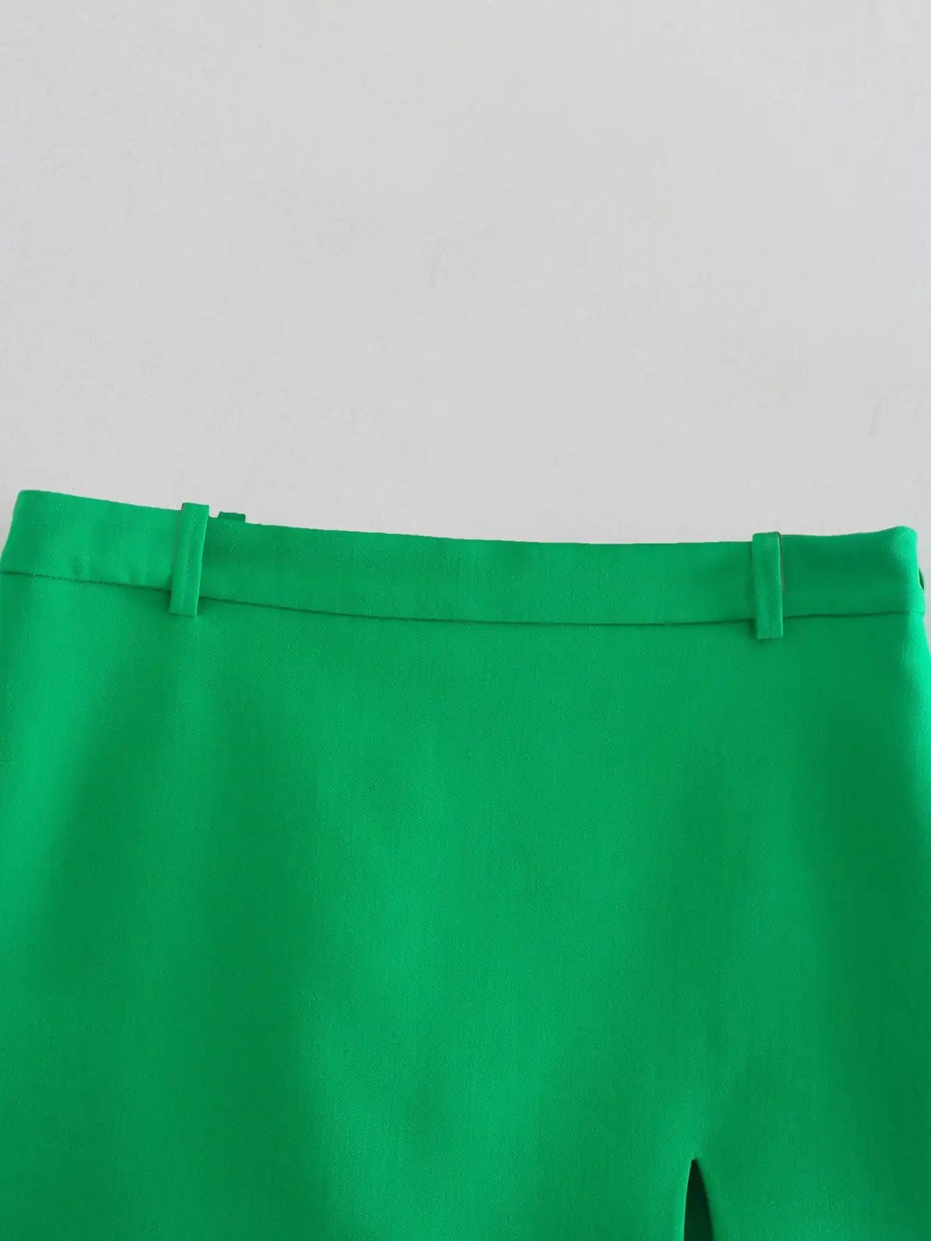 Valencia Green Straight Blazer Skirt