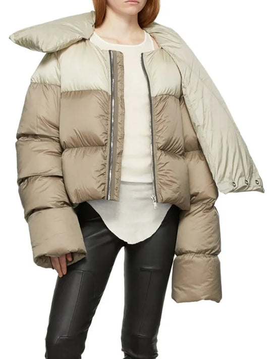 Chic Haven Winter Padded Scarf Coat