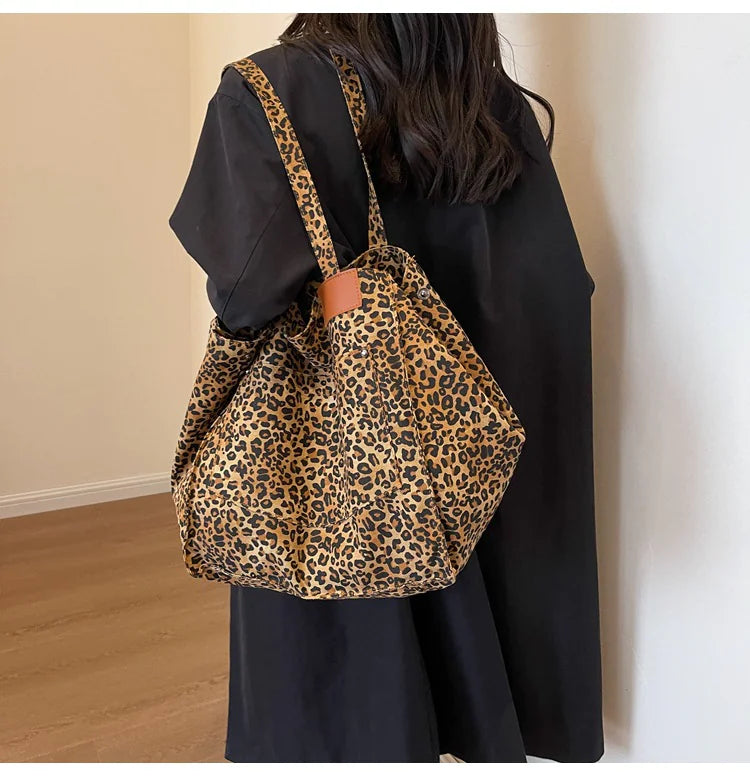 Wild Chic Leopard Print Shoulder Bag