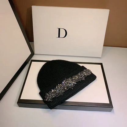 GlamourWool Rhinestone Hat