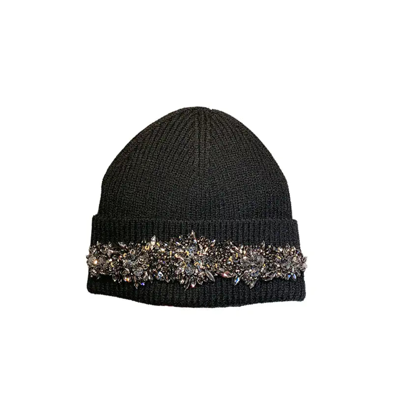 GlamourWool Rhinestone Hat