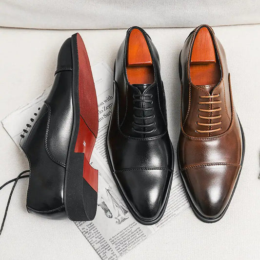 Crimson Royale Red Bottom Oxford Shoes