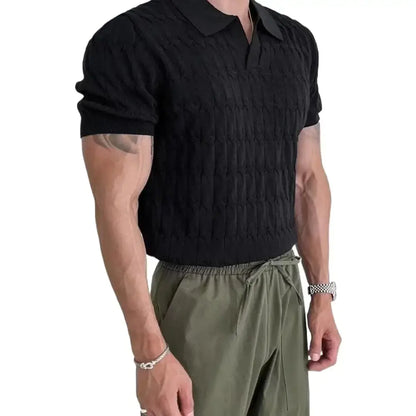 Luxe Textured Polo Shirt